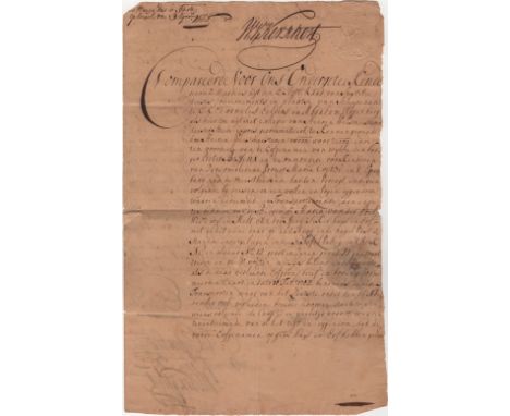 CAPE OF GOOD HOPE: A small, interesting selection of A.Ls.S. etc., relating to the Cape of Good Hope comprising a manuscript 