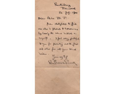 BADEN-POWELL ROBERT: (1857-1941) British Lieutenant General who, in 1899 during the Second Boer War in South Africa, successf