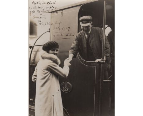 NUTHALL BETTY: (1911-1983) British Tennis Player. An unusual, small selection of three vintage signed photographs of various 