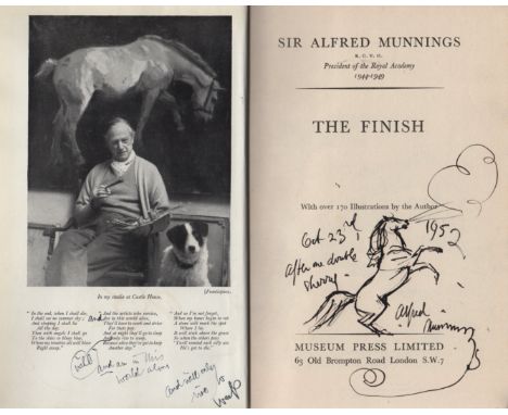 MUNNINGS ALFRED: (1878-1959) English Painter, remembered for his studies of horses. An excellent book signed and inscribed, b