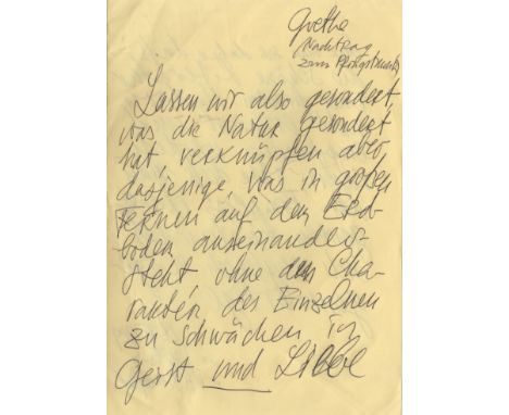 KOPELEV LEV: (1912-1997) Soviet Author &amp; Dissident. A.L.S., Lev Kopelev, incorporating several autograph quotations, thre