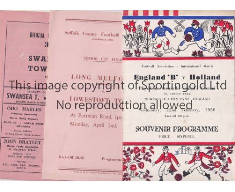 1950'S FOOTBALL PROGRAMMES       Over 140 programmes with a variety on home clubs throughout the 1950's including England B v