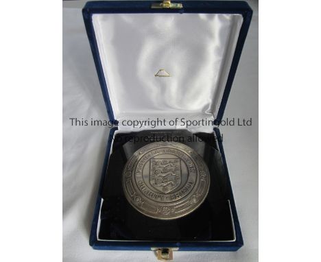 1956 CHARITY SHIELD MEDAL / BOBBY JOHNSTONE          Shield awarded to Johnstone for playing in the 1956 Charity Shield v Man