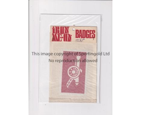 ARSENAL     An unopened packed with a 1970's Iron-Me-On Badge.    Good