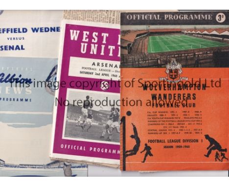 1950'S ARSENAL AWAYS   Twenty one programmes for Arsenal aways from 1957 to 1959. Nearly all contain original match reports. 