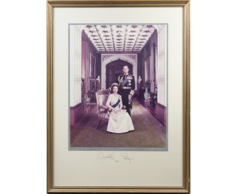 ELIZABETH II (1926-     ) Queen of the United Kingdom 1952-     & PRINCE PHILIP (1921-     ) Duke of Edinburgh, husband and c