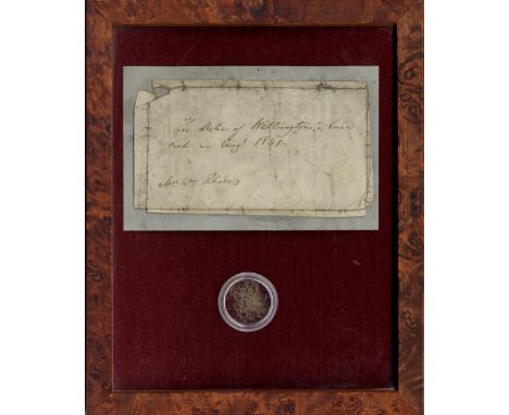 [WELLINGTON DUKE OF]: (1769-1852) Anglo-Irish Field Marshal, the Victor of Waterloo, 1815. British Prime Minister 1828-30, 18