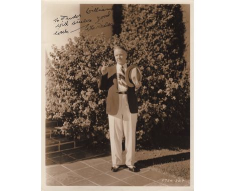  FIELDS W.C.: (1880-1946) American Film Comedian. An excellent vintage signed and inscribed sepia 8 x 10 photograph of Fields