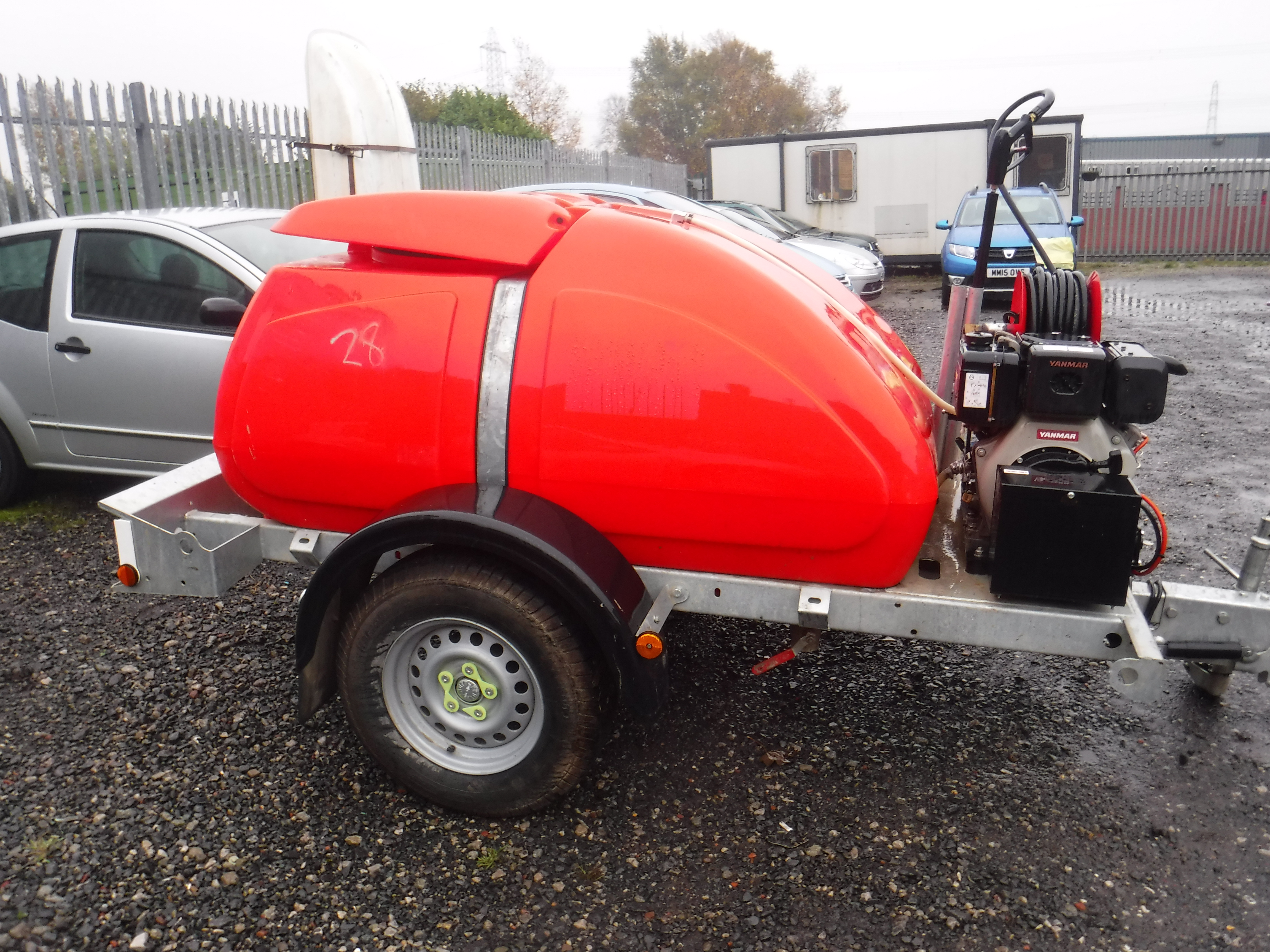 western towable jet wash diesel hose and gun key start