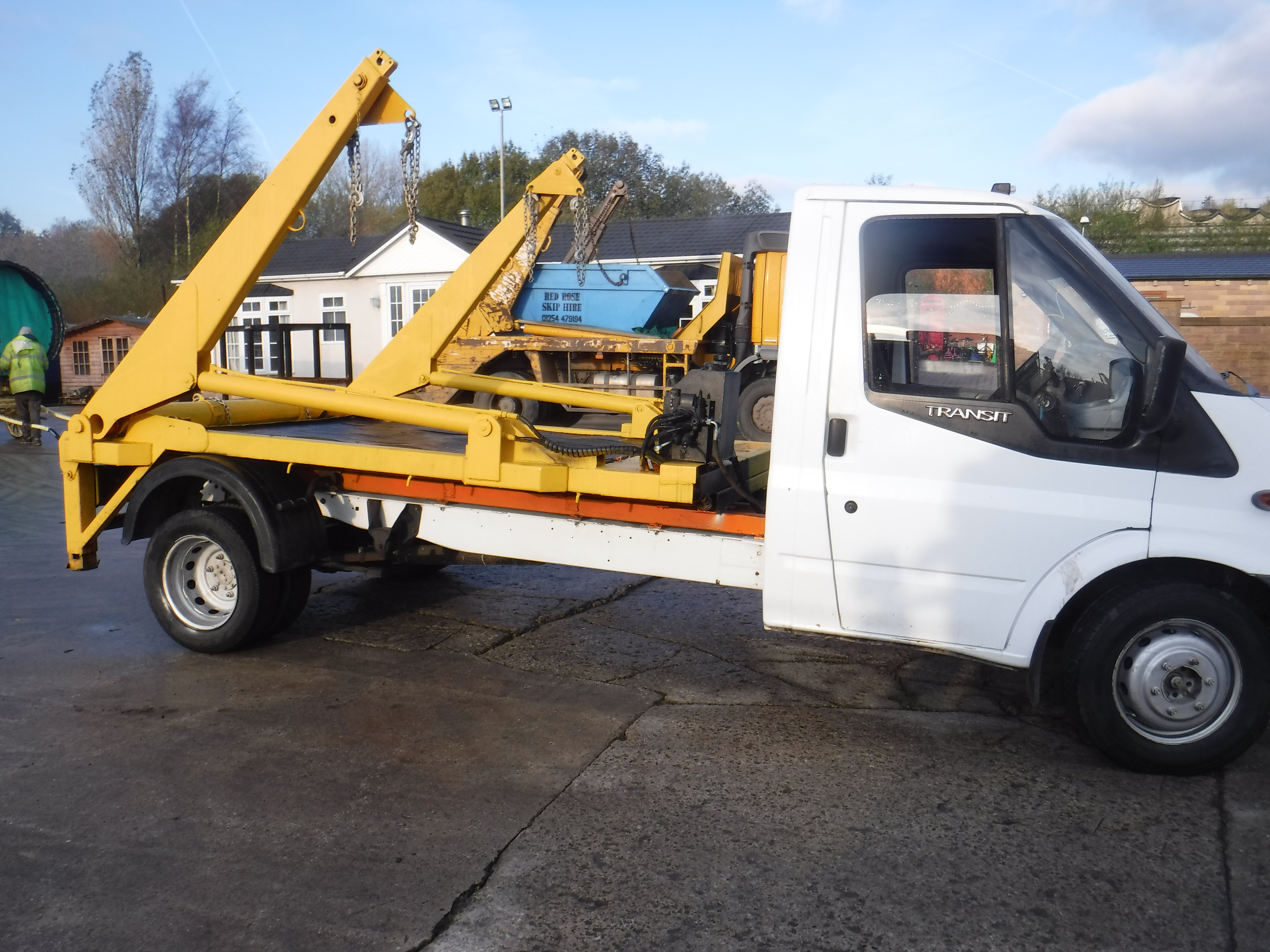 ford transit skip truck