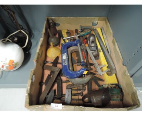 A selection of vintage garage and DIY tools and instruments