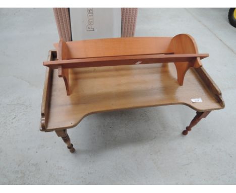 A vintage bed tray and similar book trough