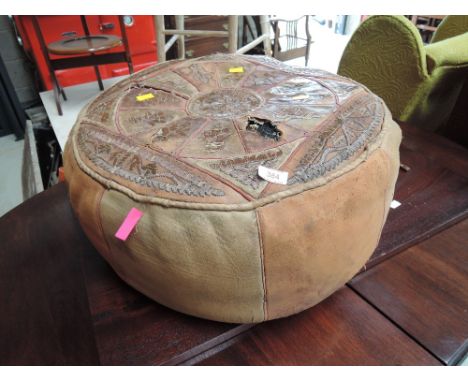 A vintage pouffe