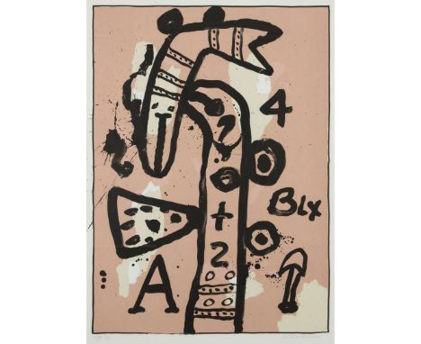 ALAN DAVIEUNTITLED (KIP'S HORSE VARIATION I) - 1999Lithograph, 1/2, aside from the edition of 20, signed in pencil, indistinc