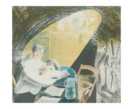 SUBMARINES: THE WARD ROOM I - 1940-41Lithograph, from the edition of approx. 50, printed by W.S. Cowell, Ipswich, published b