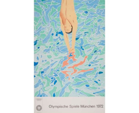 DAVID HOCKNEYOLYMPISCHE SPIELE MÜNCHEN (BAGGOTT 34) - 1972Lithograph, signed and dated 1970 in plate, printed later, printed 