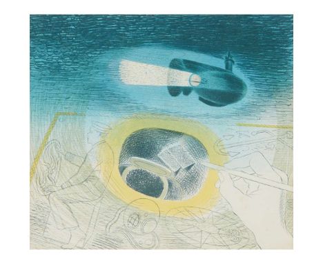 SUBMARINES: INTRODUCTORY LITHOGRAPH - 1940-41Lithograph, from the edition of approx. 50, printed by W.S. Cowell, Ipswich, pub