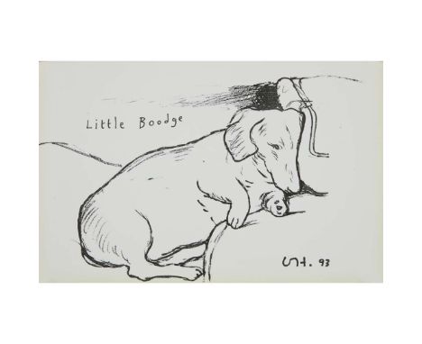 DAVID HOCKNEYLITTLE BOODGE - 1993Off-set lithograph, published by 1853 Gallery, Salts Mill, Saltaire, Yorkshirethe sheet 28cm