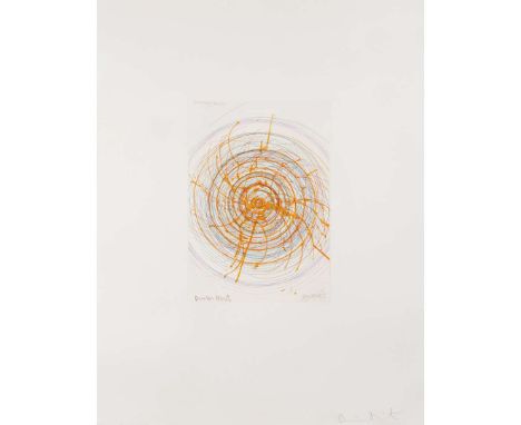  DAMIEN HIRST (BRITISH 1965-) BURNING WHEEL (FROM 'IN A SPIN: THE ACTION OF THE WORLD ON THINGS, VOL. I') - 2002 Etching, ed.