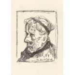 Otto Dix. „Meine Mutter 86 Jahre alt II (nach links herab blickend)“. 1949