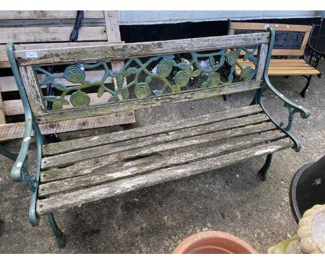 Metal and wood garden bench - for repair