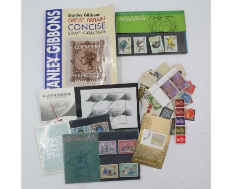 Mint and used stamps and a catalogue. UK P&amp;P Group 2 (£20+VAT for the first lot and £4+VAT for subsequent lots) 