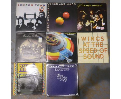 Electric Light Orchestra (3) and Wings (5) albums. Not available for in-house P&amp;P 