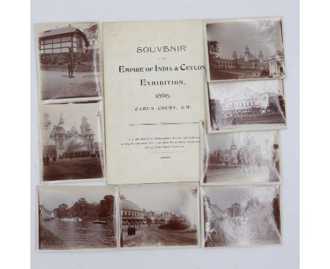 1896 Empire of India &amp; Ceylon Exhibition (possibly for the 1897 Imperial Victorian Exhibition London) souvenir booklet an