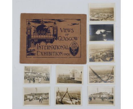 1901 Glasgow International Exhibition folio of photographic prints, Views of Glasgow, and a collection of photographs. UK P&a