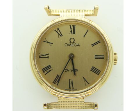 OMEGA: ladies Omega De Ville wristwatch head, mechanical, working at lotting up. UK P&amp;P Group 1 (£16+VAT for the first lo