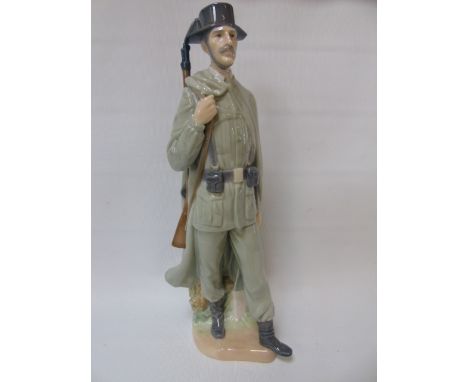 Lladro figure of a soldier approx. 11 1/2" tall