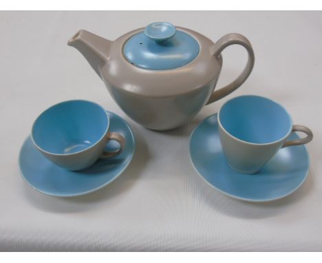 Poole two tone tea and coffee service approx. 38 pieces.