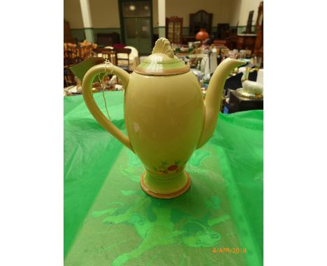 Clarice Cliff Wilkinson honey glaze coffee pot