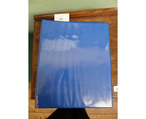 Light blue album of principally early mid and late 20th century Belgian and Spanish Stamps together with swaps