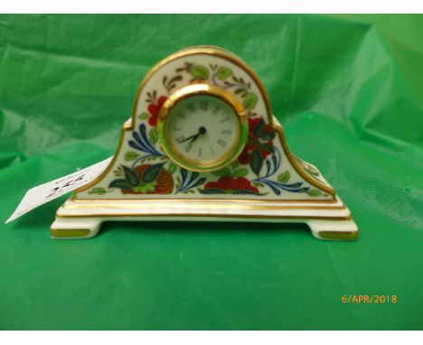 Miniature Arita mantel clock dated 1998