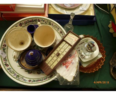 Magpie lot incl. toilet bowl, Delft clog, King George V Coronation mug, Gosht Trophy 'The Melrose Cup with Coat of Arms of Gr