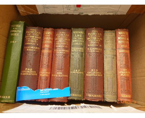 Eight vols. by Step & Coward of Birds, Animal Life, Trees of the British Isles