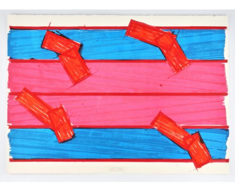Richard Smith (British 1931-2016), Untitled, colour lithograph, unsigned/un-numbered aside from the edition of 40, 71 x 100cm