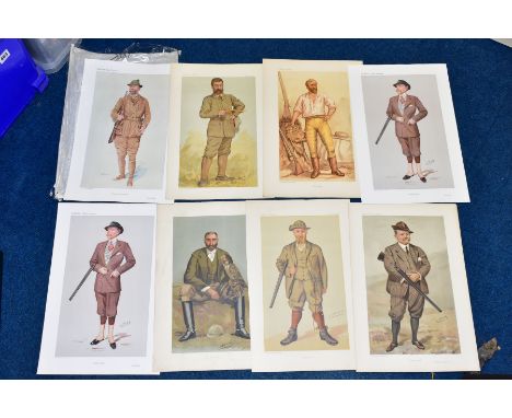 VANITY FAIR, a collection of eight original unframed country sports/shooting themed prints, late 19th/early 20th century, app