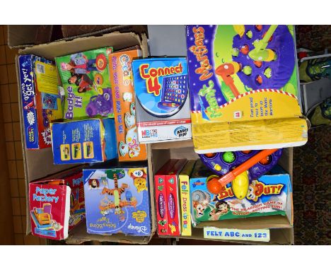 TWO BOXES OF CHILDRENS TOYS to include Disney, Chad Valley, Early Learning Centre etc