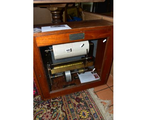 A WATER FLOW METER by The Lea Recorder Co Ltd, of Manchester, serial no 9253/57, contained in original glass fronted wooden c