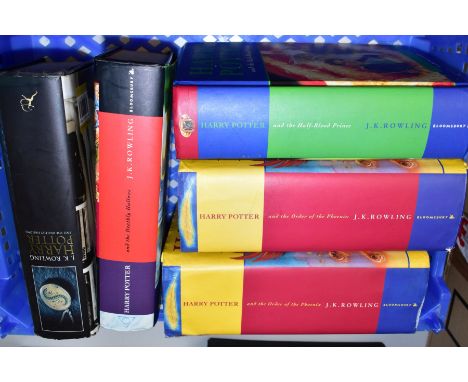 ROWLING, J.K., FIVE HARDBACK HARRY POTTER BOOKS, comprising two first edition Order Of The Phoenix, both with dust wrappers, 