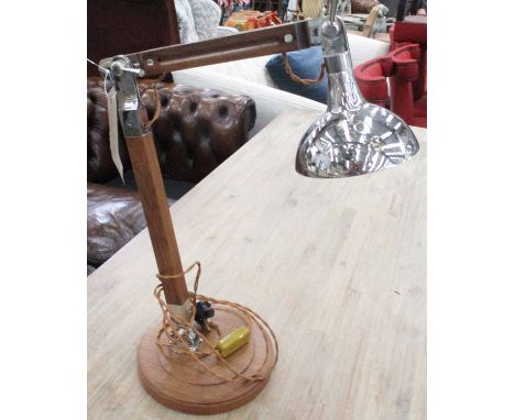 LINLEY BEVEL DESK LAMP, by David Linley, adjustable, approx 55cm. 