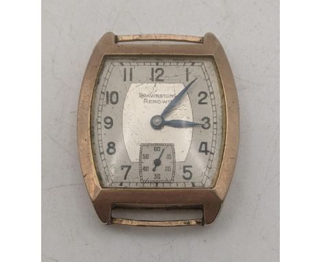 An Art Deco 9ct yellow gold ladies manual wind wrist watch A/F, total weight 15.4gLocation:If there is no condition report, p