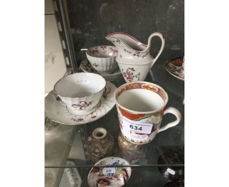 Assorted collection of early Worcester and New Hall, circa 1850. 