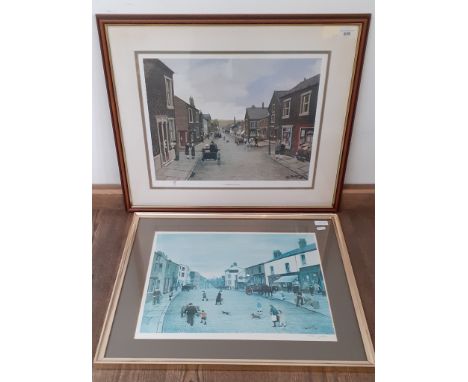 A Tom Dodson signed limited edition print 'A Carriage for Two' 93/850 (45cm x 35cm) and another Tom Dodson signed print (46cm