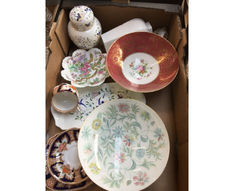 2 Minton large bowls, Copeland Spode dish, Royal Albert trio c1930 etc 