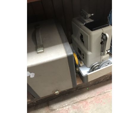 A vintage projector in case. 