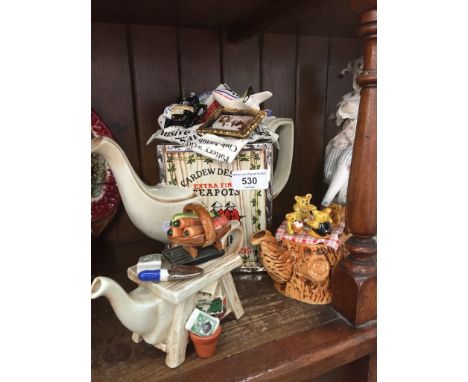 3 boxed Cardew teapots, - one limited edition Moving Day, produced 1995, with Teddy Bears Picnic and Gardeners Bench 