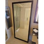 Illuminated leaner mirror by Rebecca Scott England the Chelsea mirror features plain mirrored